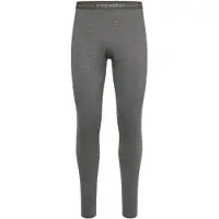 Icebreaker - Thermokleding - Mens 260 Tech Leggings Gritstone Heather voor Heren van Wol - Maat S - Grijs
