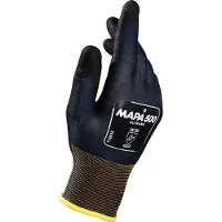 MAPA Professional Precisiewerk Ultrane 500 Werkhandschoenen Nitril Zwart Maat 10 1 Paar