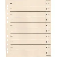 Soennecken Trennblätter 24x30cm 190g 11fach gelocht chamois 100 St./Pack.