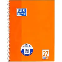 Oxford Power Collegeblok Oxford A4+, 80 vellen, 90g/m², 4x geperforeerd, marge rechts & links, gelijnd, 10 stuks