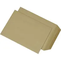 Mailmedia Versandtaschen B5 naßklebend, ohne Fenster,90 g-qm natron braun, Eigengewicht: 9,4 g (36106-7)