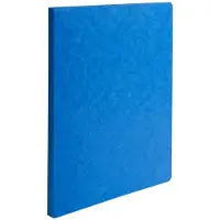 Exacompta 50x Map met gerilde rug in glanskarton 400g/m2 - 24x32cm - Blauw - 11505H