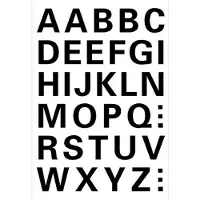 Herma Etiket HERMA 4163 15mm letters A-Z zwart | 10 stuks
