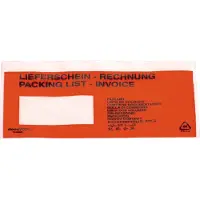 Head Documententas 161593100 DIN C5 Rood Lieferschein-Rechnung, mehrsprachig Zelfklevend 250 stuk(s)