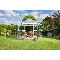 Vitavia Tuinkas Hera 9000 - Veiligheidsglas 3mm/polycarbonaat 6mm - Wit - 336x383x188cm