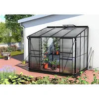 Pergart Tuinkas Ida 5200 - Polycarbonaat 4mm - Zwart - 262x201x221cm