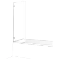 Maxaro Diamond Badwand 50 cm Chroom Helder Glas | Badwand | Glazen Badwand | Badwand Badkamer