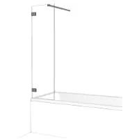 Maxaro Diamond Badwand 40 cm Zwart Metaal Helder Glas Veiligheidsglas Douchewand | Badwand | Glazen Badwand | Badwand Badkamer