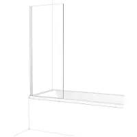 Maxaro Diamond Badwand 60 cm Chroom Helder Glas Veiligheidsglas | Badwand | Glazen Badwand | Badwand Badkamer