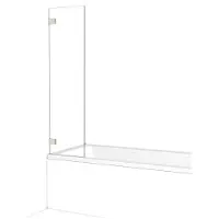 Maxaro Diamond Douchewand 40 cm Helder Glas Rvs | Badwand | Glazen Badwand | Badwand Badkamer