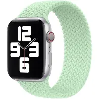 Apple Gevlochten solobandje voor de Watch | 44/45/46/49 mm - Maat 11 - Pistachio