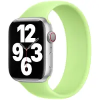 Apple Siliconen solobandje voor de Watch | 38/40/41/42 mm - Maat 6 - Sprout Green