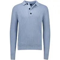 Butcher of Blue Galway Polo Ls Horizon Blue Maat: XXL | Sweaters Outlet | Heren | Blauw