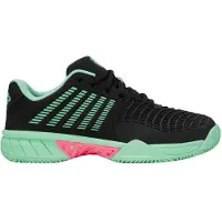 K-swiss Tennisschoen Women Express Light 3 Clay Black Neon Mint Neon Pastel Pink-Schoenmaat 37