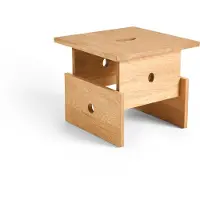 HAY - Wood Box Salontafel - H 35cm - Geoliede Eik