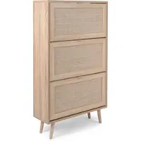 Finori Bali49A schoenentrolley Sonoma eiken/bruin/hout materiaal