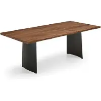 NIEHOFF SITZMÖBEL Tree-Top tafel hol frame ijzer zwart geolied blad 40mm