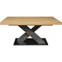 58 aufm Kessel Komfort 2.0 eettafel houtmateriaal X-vorm uittrekbaar