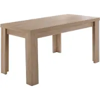 Mäusbacher Monzi eettafel met uittrekblad op wielen materiaal hout