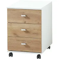 Germania Altino mobiele sokkel houtmateriaal wit/bruin
