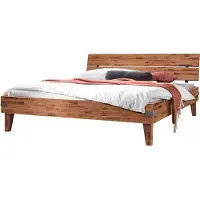 Hasena Aloa massief houten bed acacia vintage