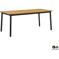 Apple Bee Elle eettafel aluminium/teak 180x90 cm