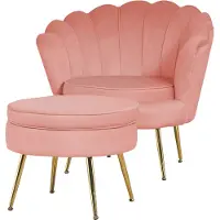 SalesFever fluwelen schelp fauteuil