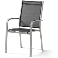 Sieger Meran stapelstoel aluminium/textilene