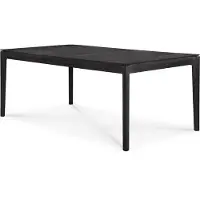 Ethnicraft Bok dining tuintafel gelakt teak zwart rechthoekig