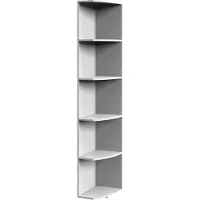 Wimex multi-room concept eindplank wit houtmateriaal 38x30x185 cm