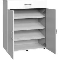 Wimex multi-room concept schoenenkast 2 deuren 1 lade wit houtmateriaal