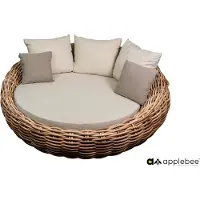 Apple Bee Cocoon Dagbed 220 Aluminium /Bouclé Crème
