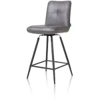 Henders & Hazel Milva draaibare baliestoel stof Pala/metalen frame 2 stuks