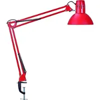 MAUL Klemlamp MAULstudy, rood, Werkkamer / Kantoor, metaal, Klemlamp