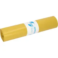 Deiss LDPE Premium Gemiddeld gebruik Vuilniszakken 120 l Geel PE (polyethyleen) 60 micron 25 Stuks