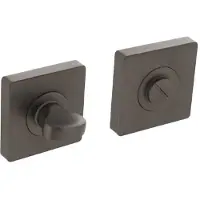 Intersteel Rozet met toilet-/badkamersluiting vierkant antracietgrijs