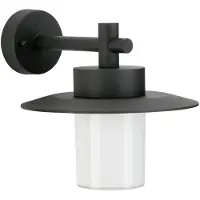 Albert Wandlamp buiten Timea, zwart, Aluminium, Landelijk, Wandlamp buiten