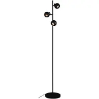 Artdelight Design vloerlamp Bolero zwart 2-lichts