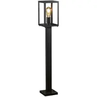 Konstsmide 7350-750, Buitenlamp voor op palen, Zwart, Glas, Staal, IP44, Klasse I, E27