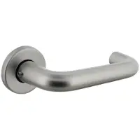 Intersteel Deurkruk Rond op rozet - aluminium