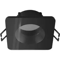 SLV Inbouwring New Tria 68 IP65 vierkant zwart - zonder fitting