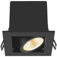SLV Vierkante led inbouwspot Kadux Single 1x Led - zwart - 3000K