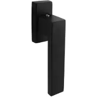 Intersteel Raamkruk Amsterdam rechthoekig rozet zwart