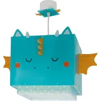 DALBER Design hanglamp Little Dragon blauw met wit