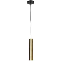 Masterlight Pendel hanglamp Run met gouden cilinder