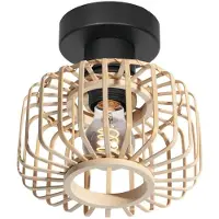 Steinhauer Bamboe plafondlamp Bloeba Ø 20cm