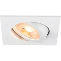 SLV Inbouwspot New Tria 68 vierkant - wit - GU10