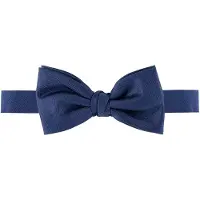 Profuomo Originale Vlinderdas donkerblauw, Effen