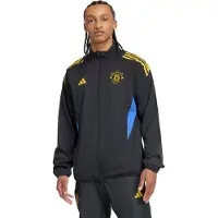 Adidas Manchester United Presentatie Trainingsjack 2025-2026 Zwart Blauw Geel