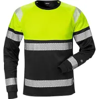 Fristads Hi Vis T-shirt Met Lange Mouwen Klasse 1 7519 Thv | Maat: XL